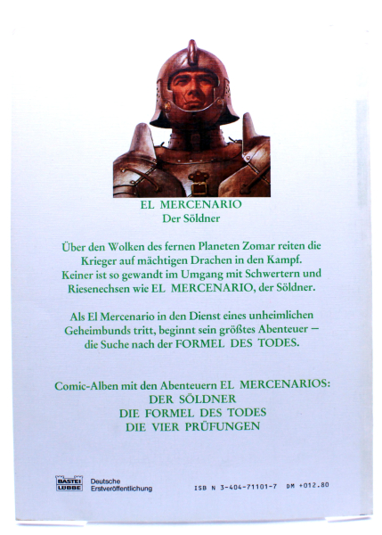 El Mercenario – Die Formel des Todes | Vicente Segrelles Comic 1984 | hoppla-stuff.de